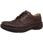 Reduzierte Business Clarks Derby Schuhe mit Schnürsenkel aus Glattleder leicht für Herren Größe 42,5 