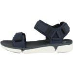 Reduzierte Blaue Clarks Outdoor-Sandalen aus Glattleder leicht für Herren Größe 44,5 für den für den Sommer 