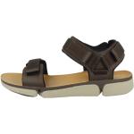 Reduzierte Braune Clarks Outdoor-Sandalen aus Glattleder leicht für Herren für den für den Sommer 