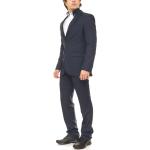 CLASS INTERNATIONAL Business-Anzug eleganter Anzug für Herren mit Brustleistentasche schlanke Größen Blau, Größe:51 (102 Schlanke Größe)
