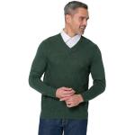 Grüne Langärmelige Classic 2 in 1 Pullover aus Baumwolle für Herren 