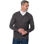Graue Langärmelige Classic 2 in 1 Pullover aus Baumwolle für Herren Größe XXL 