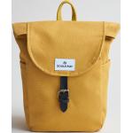 Gelbe Souleway City-Rucksäcke aus Leder mit Laptopfach klein 