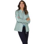 Blaue Unifarbene Classic Stehkragen Kunstlederjacken mit Reißverschluss aus Viskose mit Kapuze für Damen Größe XXL 