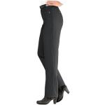 Schwarze Atmungsaktive Classic Thermohosen mit Nieten mit Reißverschluss aus Polyester für Damen Größe XXL für den für den Winter 