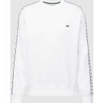 Weiße Unifarbene Lacoste Classic Herrensweatshirts aus Baumwollmischung Größe XL 