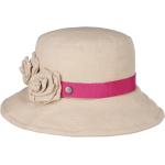 Cremefarbene Lierys Ripsbandhüte aus Leinen für Damen Einheitsgröße für den für den Frühling 
