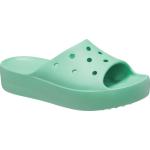 Grüne Crocs Classic Badeschlappen für Damen Größe 43 