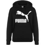 Reduzierte Schwarze Puma Damenhoodies & Damenkapuzenpullover aus Baumwolle mit Kapuze Größe L für den für den Herbst 