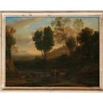 Claude Lorrain - Sonnenaufgang | 1646 | Vintage Landschaft Rustikal Feld Wand Kunst Druck Poster Malerei Antik Wohndeko 17.jh