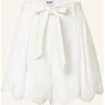 Reduzierte Beige Claudie Pierlot High Waist Shorts mit Reißverschluss aus Viskose für Damen Größe S 