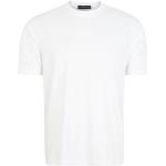 Weiße Unifarbene Casual Claudio Campione T-Shirts für Herren Größe M 2-teilig 