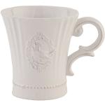 Weiße Vintage Clayre & Eef Teetassen aus Keramik 
