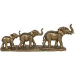 Goldene Clayre & Eef Elefanten Figuren aus Kunststein 