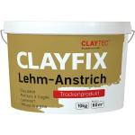 CLAYTEC Lehm-Anstrich Schwarz CLAYFIX ohne Korn, Schwarz SC 0, 1,5 kg,ohne Korn
