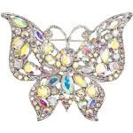 Nickelfreie Schmetterling Broschen mit Insekten-Motiv aus Kristall für Damen zum Muttertag 
