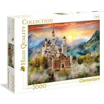 Reduzierte 2000 Teile Clementoni Puzzles mit Schloss Neuschwanstein Motiv 