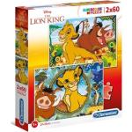Clementoni Kinderpuzzle Supercolor - Disney Der König der Löwen 2x 60 Teile