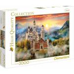 2000 Teile Clementoni High Quality Collection Puzzles mit Schloss Neuschwanstein Motiv für 9 - 12 Jahre 