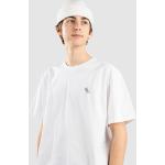 Weiße Bestickte Streetwear CLEPTOMANICX Bio T-Shirts für Herren Größe XL 