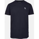 Dunkelblaue CLEPTOMANICX Bio T-Shirts aus Baumwolle für Herren 