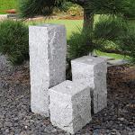 CLGarden Springbrunnensets poliert aus Granit 3-teilig 