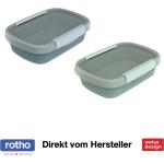 Grüne Rotho Eco Frischhaltedosen aus Kunststoff lebensmittelecht 