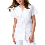 Reduzierte Weiße Halblangärmelige Clinic Dress Damenkasacks Größe 3 XL 