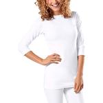 Weiße 3/4-ärmelige Clinic Dress Stretchkleider aus Baumwolle für Damen Größe XXL 