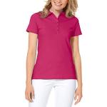 Pinke Elegante Kurzärmelige Clinic Dress Kurzarm-Poloshirts aus Baumwolle für Damen Größe XXL 
