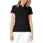 Schwarze Elegante Kurzärmelige Clinic Dress Kurzarm-Poloshirts aus Baumwolle für Damen Größe S 