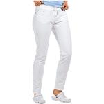 Weiße Slim Fit Jeans aus Baumwolle für Damen Größe S Tall 