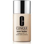 Reduzierte Parabenfreie CLINIQUE Even Better Flüssige Foundations 30 ml LSF 15 gegen Pigmentflecken für helle Hauttöne für  Mischhaut für Damen 