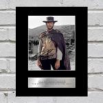 Clint Eastwood Signiertes Foto mit Passepartout, The Good, The Bad and The Ugly