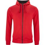 Reduzierte Rote CLIQUE Zip Hoodies & Sweatjacken mit Reißverschluss aus Baumwolle mit Kapuze für Herren Größe 5 XL 