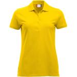 Reduzierte Gelbe CLIQUE Damenpoloshirts & Damenpolohemden aus Baumwolle maschinenwaschbar Größe S 