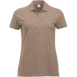 Reduzierte Beige CLIQUE Damenpoloshirts & Damenpolohemden aus Baumwolle maschinenwaschbar Größe XL 