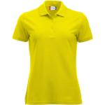 Reduzierte Gelbe CLIQUE Damenpoloshirts & Damenpolohemden aus Polyester maschinenwaschbar Größe L 