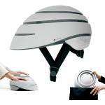 Faltbarer Fahrradhelm für Erwachsene (Closca Helmet Loop). Helm für Fahrrad, E-Roller und E-Scooter für Männer und Frauen (Unisex) Patentiertes Design.(weiß/reflektierende, M)