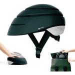 CLOSCA. Faltbarer Helm. Reflektierender Helm. Urbaner Fahrradhelm für Erwachsene. Fahrradhelm und Rollerhelm Zertifiziert. Helm für Frauen und Helm für Männer. (schwarz/reflektierende, M)