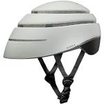 CLOSCA. Faltbarer Helm. Urbaner Fahrradhelm für Erwachsene. Fahrradhelm und Rollerhelm Zertifiziert. Pendlerhelm. Klapphelm. Helm für Frauen und Helm für Männer.(weiß/schwarz, L)