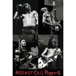 Close Up Red Hot Chili Peppers Poster Live - Collage (b/w) (61cm x 86cm)