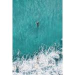Close Up Surfer Poster - The Big Blue, Mighty and Mesmerizing - Ocean Drone (61 x 91,5 cm) Wandbild, Fotoposter Nature, Beach, Summer Photo: Kiril Dobrev