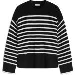 Reduzierte Schwarze CLOSED Rundhals-Ausschnitt Kaschmir-Pullover aus Wolle Handwäsche für Damen Größe L 