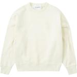 Reduzierte Cremefarbene Bestickte Langärmelige CLOSED Bio Damensweatshirts Größe XS 