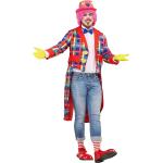 Rote Buttinette Clown-Kostüme & Harlekin-Kostüme für Herren Größe M 