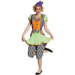 Bunte Mottoland Clown-Kostüme & Harlekin-Kostüme aus Polyester für Damen 