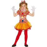 Bunte Gepunktete Clown-Kostüme & Harlekin-Kostüme aus Polyester für Kinder Größe 152 