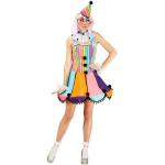 Bunte Clown-Kostüme & Harlekin-Kostüme aus Tüll für Damen 