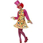 Reduzierte Bunte Gestreifte Smiffys Clown-Kostüme & Harlekin-Kostüme aus Polyester für Damen Größe L 